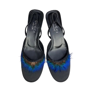 Vintage &#39;Gucci by Tom Ford&#39; 1999 Feather Heels (38)
