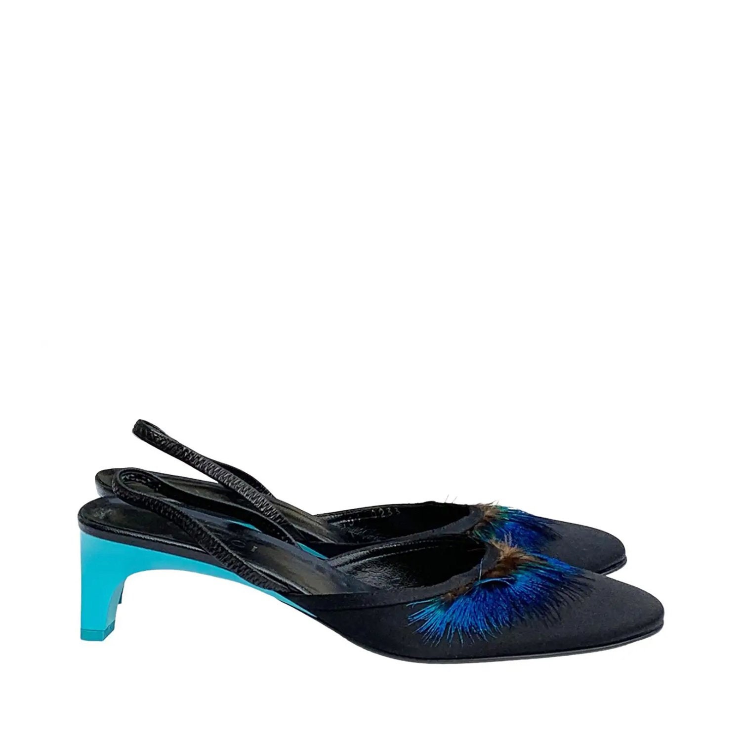 Vintage 'gucci by Tom Ford' 1999 Feather Heels (38) - Etsy