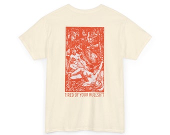 Custom Design Moe van je BS, Gildan 5000 funky grafisch t-shirt, retro romantisch schilderkunst T-shirt, grappig aanstootgevend citaat, unisex tshirt