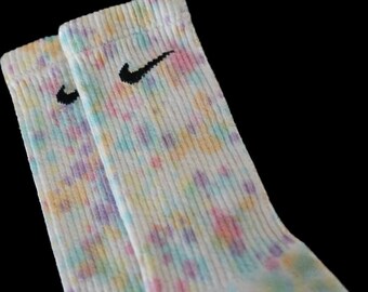 Funfetti Birthday socks Nike hand dyed