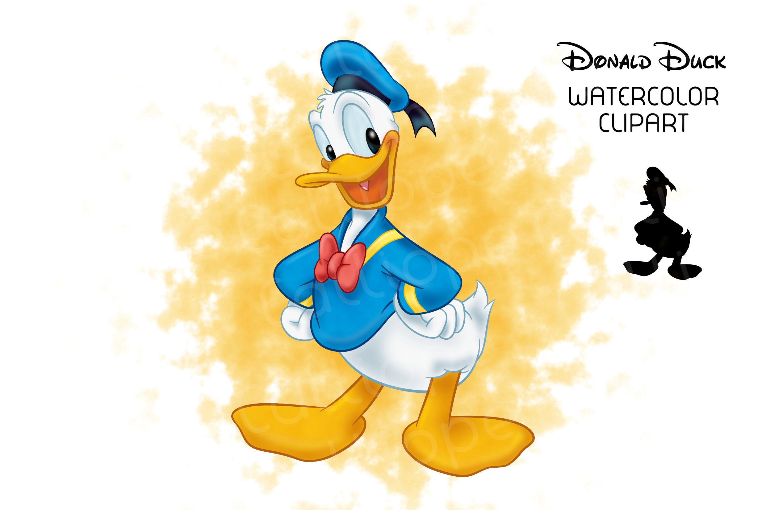 Donald Duck, PNG and Outline, Mickey Mouse Friend, Cute Donald Duck ...