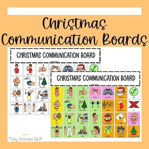 Christmas AAC Communication Board