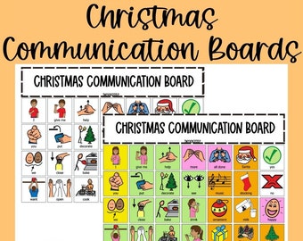 Christmas AAC Communication Board