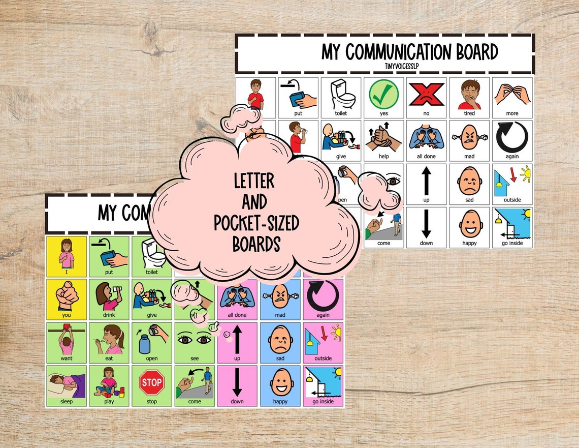 My Core Communication Boards, Basic Communication Board, Aidedlanguage