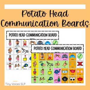 Potato Head AAC Communication Board
