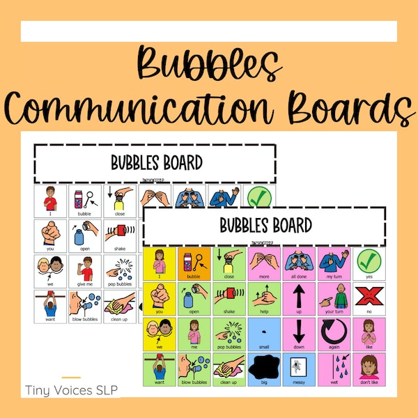 Bubbles AAC Communication Board