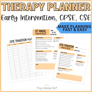 Speech Language Pathologist Planner, IEP, Session Notes, SLP Planner, SLP Data Sheets, Data Collection