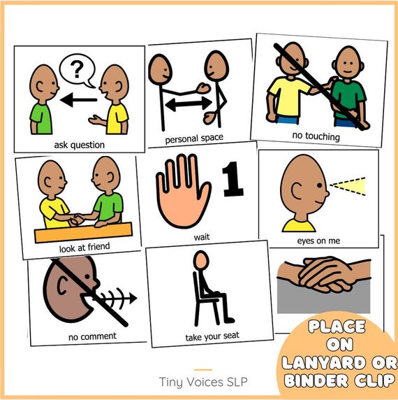 Visual Supports Downloads Behavior Cards Boardmaker Visual Schedule
