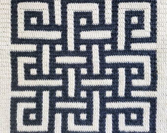 Celtic Knot Crochet Table Runner Pattern (Digital Download)