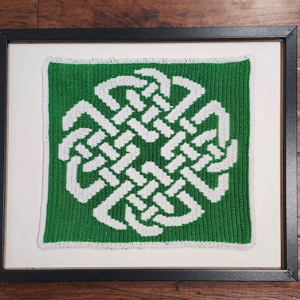 Celtic Knot Crochet Pattern - Irish Crochet Pattern - Mosaic Crochet Pattern - Celtic Crochet Pattern - Dara Knot Pattern - Crochet Art