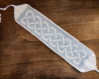 Sailor's Knot Crochet Headband Pattern: Celtic Mosaic Knotwork (PDF Pattern)
