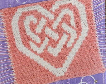 Celtic Heart Knot Crochet Pattern: Valentine Decor (PDF Pattern)