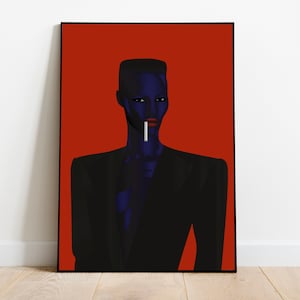 Grace Jones Poster, Nightclubbing, Artist Poster, Music Artist Poster, Singer poster, Wall art, Wall decor, Home decor