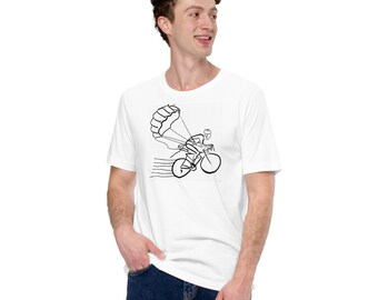 Parachute Deployed! Bike Themed Unisex t-shirt