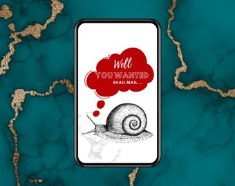 Snail Mail - Snail Card - Card for granny - Digital Card - Animated Card, E-card, ready to send card instantly.