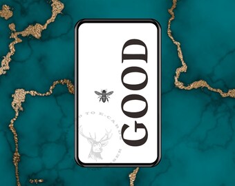 Be good. whimsical card. Sweet be(e) card. Digital Card - Animated Card, E-card, ready to send card instantly. My darling.