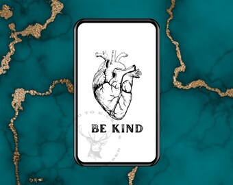 Be kind hearted. Be kind card. Heartfelt. Digital Card - Animated Card, E-card, ready to send instantly. E-cards sends in any text app.