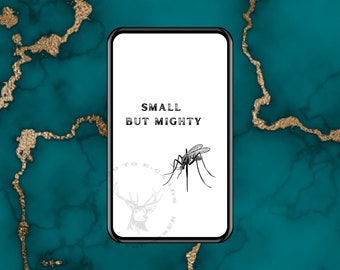 Small but mighty card. Mosquito card. Digital Card - Animated Card, E-card, ready to send card instantly. You get the E-card as a GIF File.