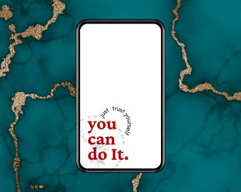 Boost self-esteem. You can do it. Trust yourself. Digital Card, Animated Card, E-card, ready to send. E-cards sends in any text app.