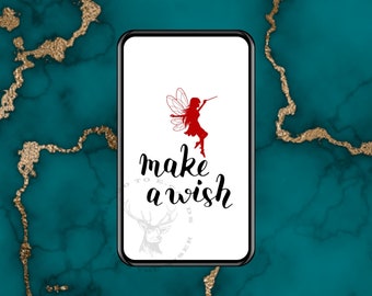 Fairy Card. Make a wish. Support card. Digital Card - Animated Card, E-card, ready to send instantly. E-cards sends in any text app.