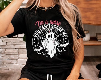 Grappig spookverpleegstershirt - Spooky Halloween-cadeau - Halloween-shirt verpleegkundige thema - leuk medisch Halloween-shirt - cadeau voor verpleegkundige