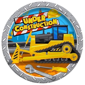Construction Party Plates 9-Inch | Construction Party | Construction Theme