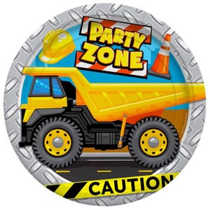 Construction Party Plates 7-Inch | Construction Party | Construction Theme