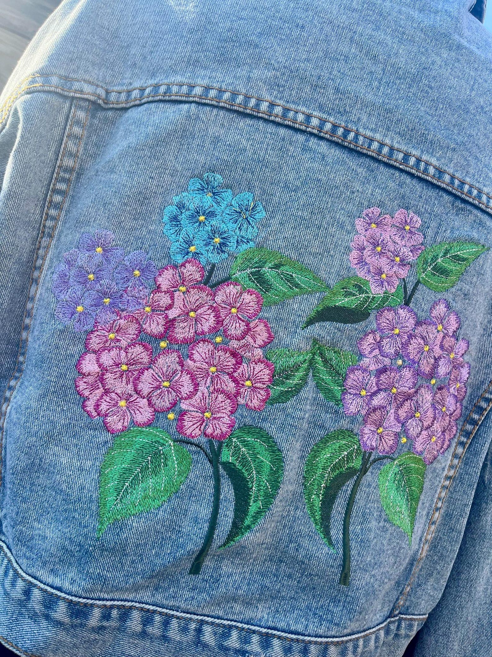 ANNIEWEAR Hudson Floral Jacquard Denim Jacket (S-XL) main image 0