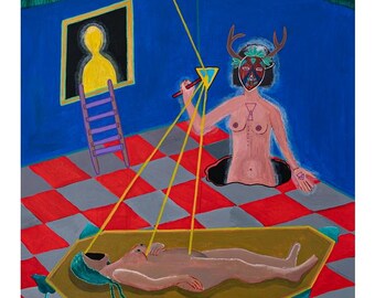 Spiritual Art Print – Healing from Another Dimension, Wall Art (300g Paper)