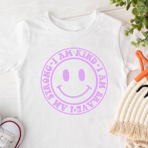 I am Kind I am Brave, I am Strong Toddler Shirt, I am Strong Kids Shirt, Cool Kids Shirt, I am Kind Kids Tee, I am Brave Toddler Shirt