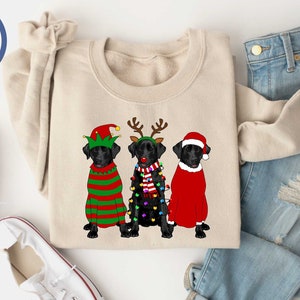 Ladies labrador christmas jumper deals