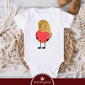 Potato Bodysuit, Potato Baby Gift, Cute Food Baby Bodysuit, Vegan Bodysuit, Cute Baby Shower Gift, Baby Clothes, Farm Bodysuit