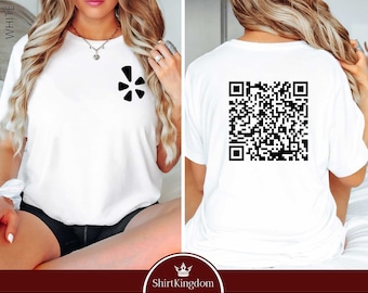 Custom Business Logo & Qr Code Shirt, Custom Logo, Personalized Qr Shirt, Branding Shirt, Personalized Business Shirt, Business QR Code