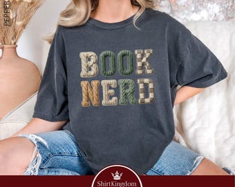 Book Nerd Shirt, Reading Sweatshirt, Book Club Tee, Librarian Sweater, Book Lover Gift, Bookworm Shirt, Comfort Colors T-Shirt