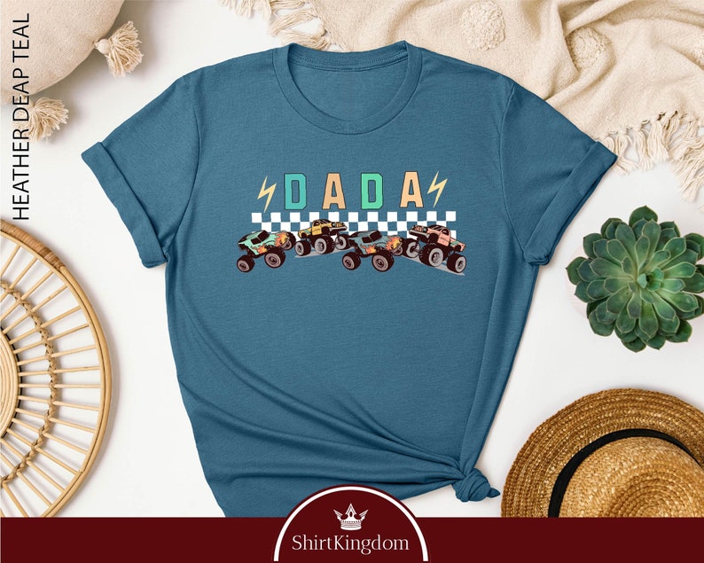 a t - shirt with a picture of a racing car on it