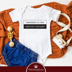 Assistant to the Assistant Regional Manager Bodysuit, Funny The Office Baby Bodysuit, Dwight Schrute Bodysuit, Funny Baby Bodysuit