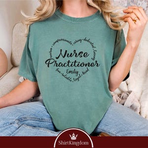 Custom Name Nurse Practitioner Shirt, Personalized Nurse Practitioner Gift, NP Graduation, LPN Shirt, Nurse Student Gift, Nurse Appreciation