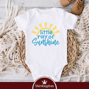 Little Ray Of Sunshine Baby Bodysuit, Cute Baby Bodysuit, Sunshine Baby Bodysuit, Minimalist Baby Bodysuit, Baby Shower Gift