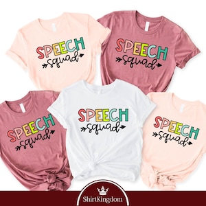 Speech Squad Shirt, Speech Language Pathologist, Speech Therapist Tee, SLP Nurse Shirt, SLP Shirt, Comfort Colors Shirt, Gift for Therapist