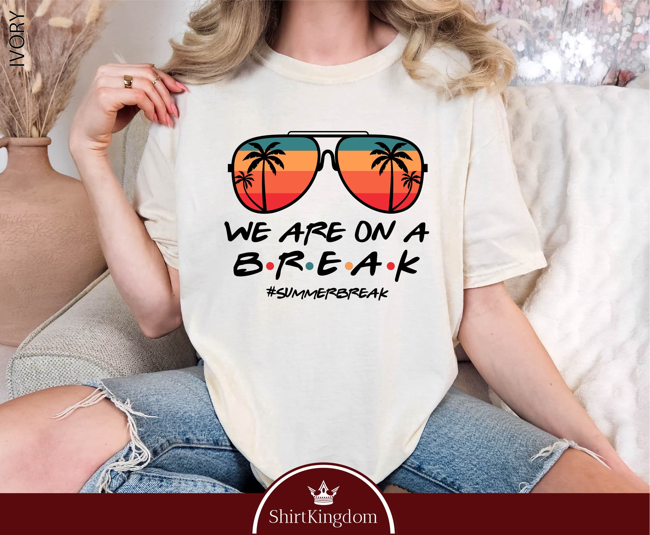 T-shirt Unisex 'We Were On A Break' , Cotone, Maniche Corte, Taglia Regolare, Nuovo Con Etichetta