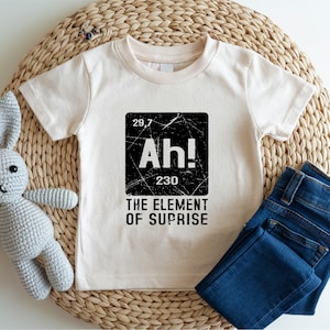 Ah! The Element Of Surprise Shirt, Comfort Colors Chemistry Joke Tee, Project Hail Mary Shirt, Funny Chemistry Element Comfort Colors Shirt