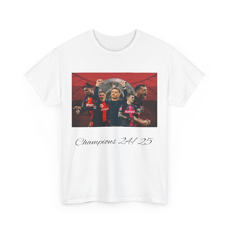 Bayer Leverkusen Meister 24/25 xabi Alonso Champion Deutschland Fußball T-Shirt Bayern Bild 7