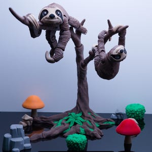 3D Printed Articulated Sloth Fidget Toy - Desk Buddy Gift - Stocking Stuffer - Perfect Christmas Gift