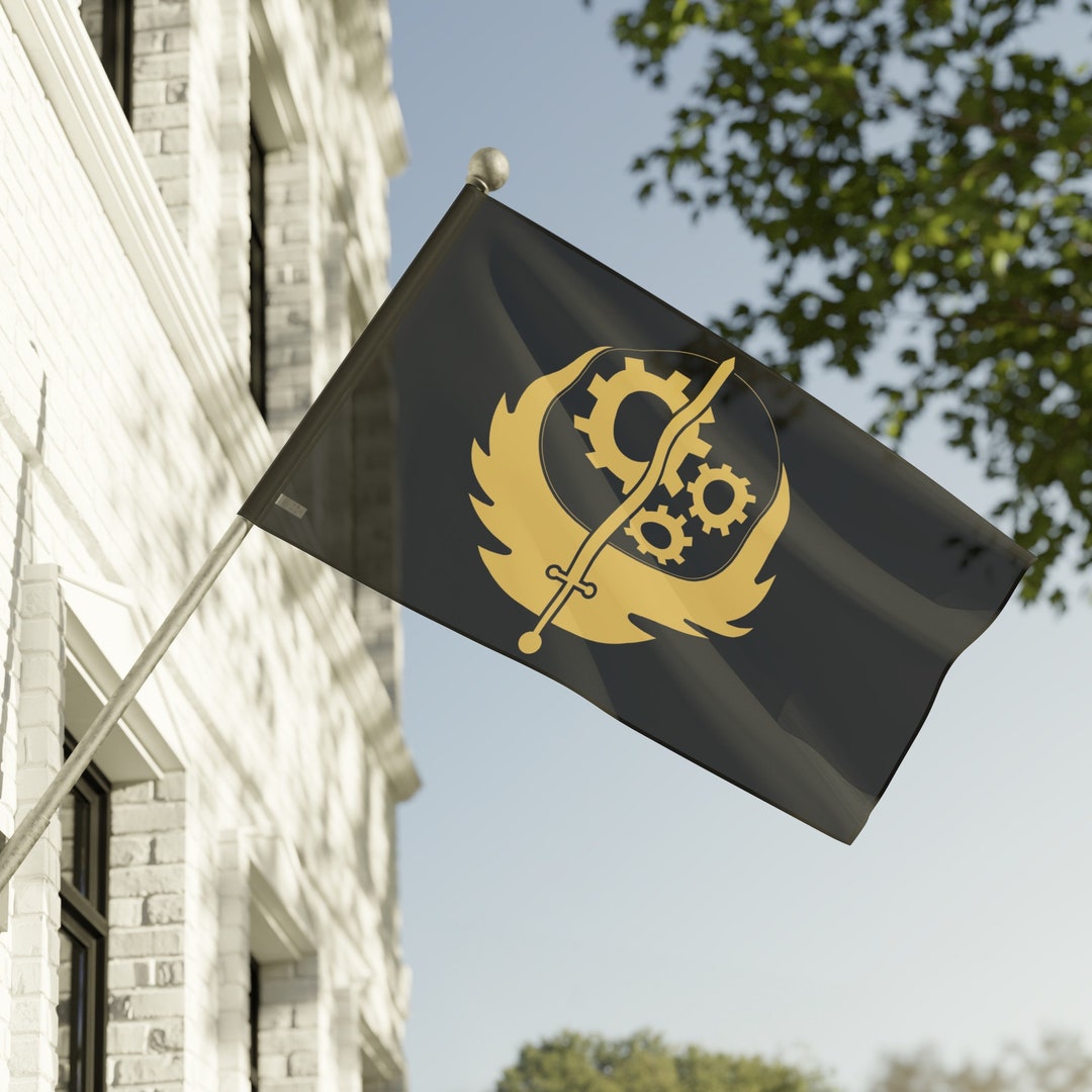 Fallout Brotherhood of Steel Flag Etsy
