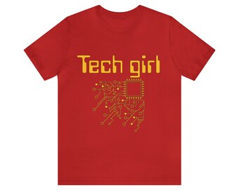 Camiseta de chica tecnológica, camiseta para mujer STEM, camiseta de programadora, regalo geek para ella, ropa para mujer en tecnología, camiseta de informática, camiseta de chica jefa