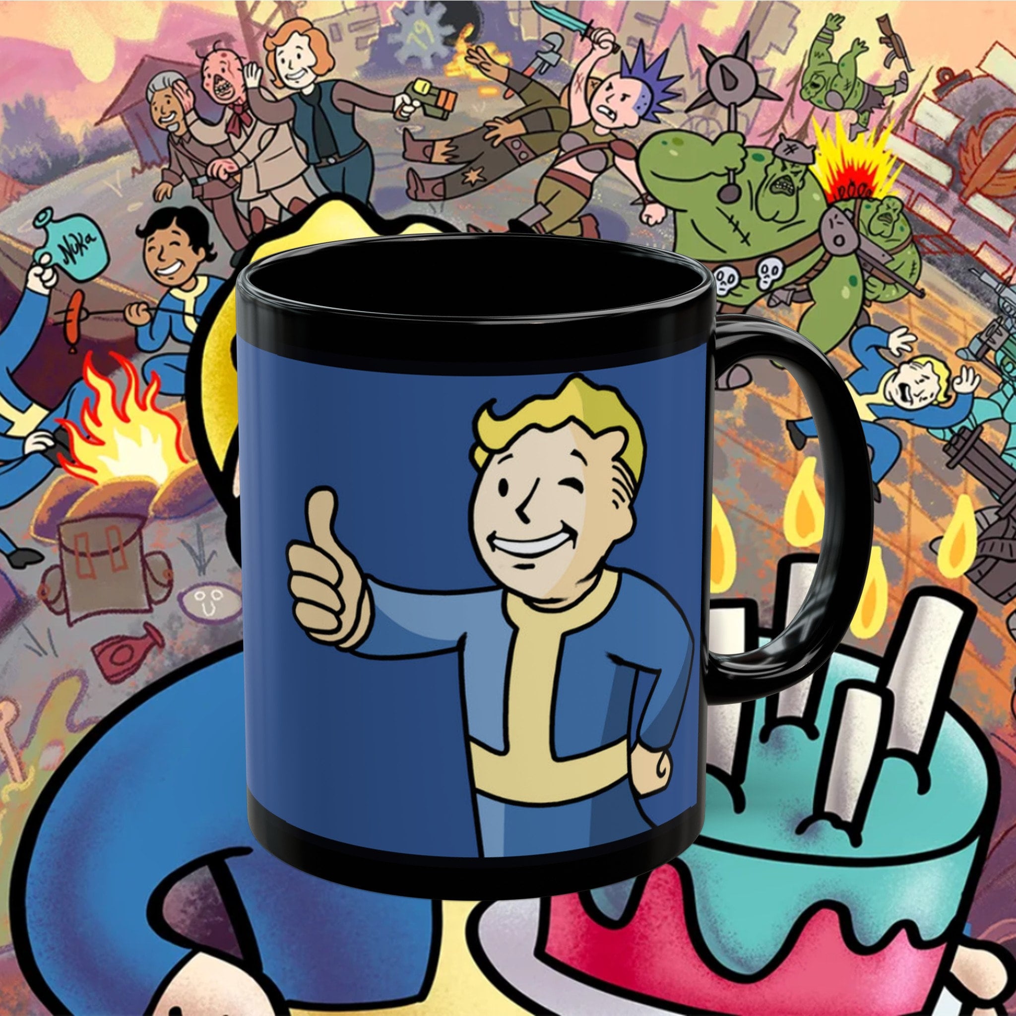 Tasse Fallout Nuka Cola - Style Wastelander, Céramique, Pour Fans De Jeux Vidéo