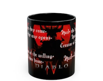 Lilith Gift Mug The Daughter of Hatred herself on an 11oz Black Video Game Coffee Mug