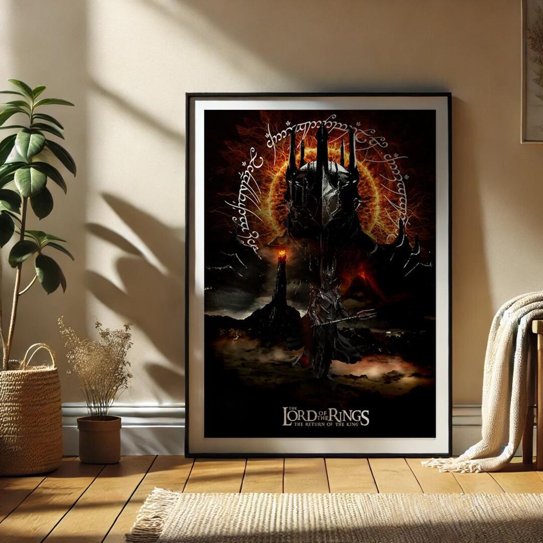 Sauron Art Print | Lord of the Rings Dark Lord Poster - Etsy UK