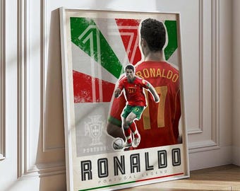 Cristiano Ronaldo Portugal Legend Poster - Football Wall Art