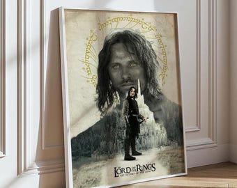 Aragorn 'Return of the King' Poster – Epic Lord of the Rings Art